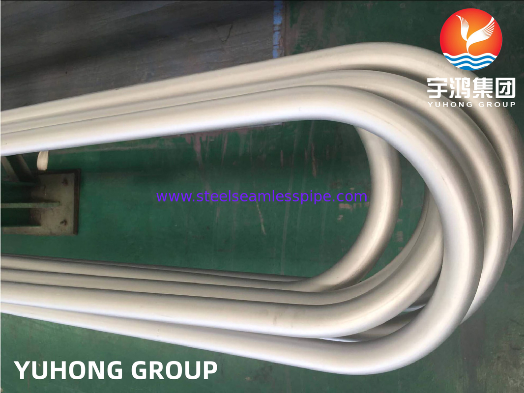 Άκαμπτος σωλήνας U από κράμα νικελίου Inconel 625 ASTM B444 UNS NO8825 για εναλλάκτη θερμότητας
