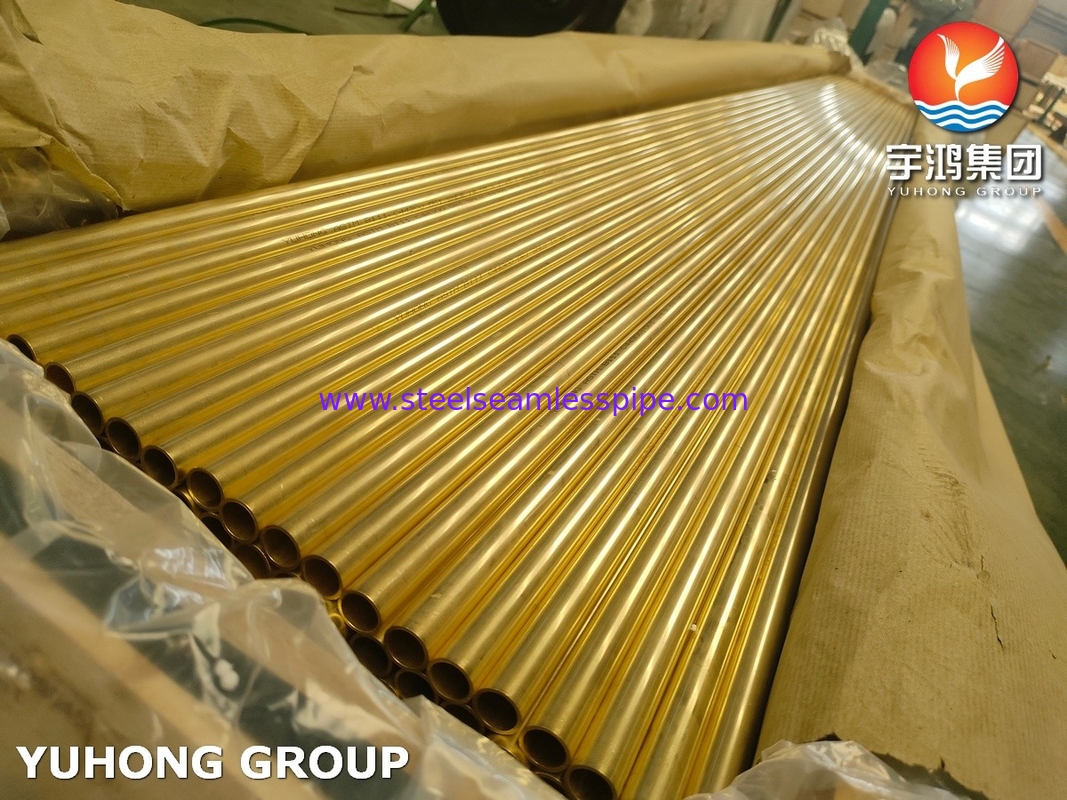 Σωλήνας TU B111 C44300 19.05MM*2.11MM*7315MM, O61, ανταλλάκτης κραμάτων χαλκού σωλήνων νερού χαλκού σωλήνων ορείχαλκου ναυαρχείου θερμότητας ET/HT