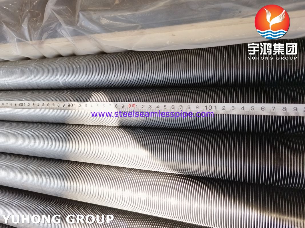 ASTM A213 T5 Ενσωματωμένος Σωλήνας με Πτερύγια Τύπου G με Πτερύγια από Ανθρακούχο Χάλυβα για Εναλλάκτη Θερμότητας Κλιβάνου