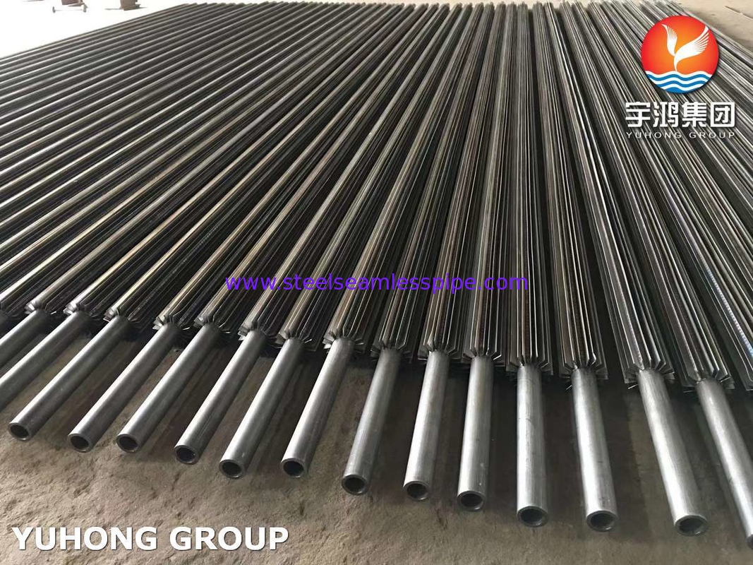 ASTM SA210 Gr A1 Διαμήκης Σωλήνας με Πτερύγια με Πτερύγιο από Ανθρακούχο Χάλυβα για Εναλλάκτη Θερμότητας
