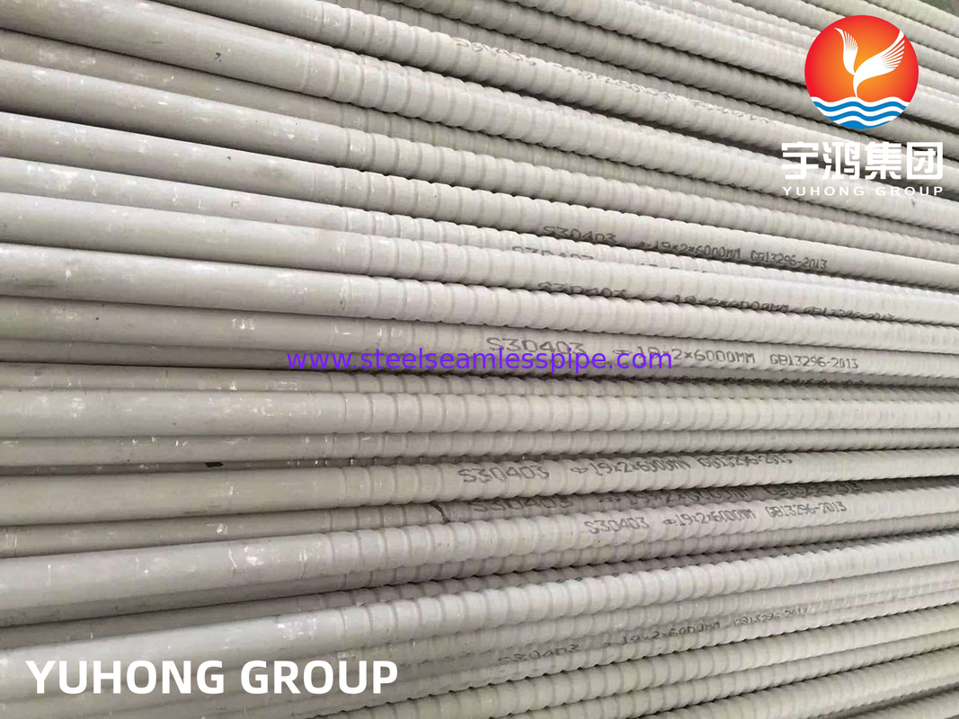 TP304 / TP304L TP316 / TP316L Σωληνωτά Πτερύγια από ανοξείδωτο χάλυβα για εναλλάκτες θερμότητας