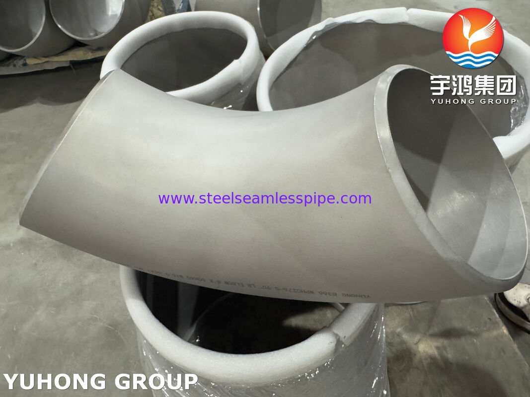 ASTM B366 WPHC276 / UNS N10276 BW Εξαρτήματα Σωλήνων Hastelloy C276 Αγκώνας 45 Μοιρών 90 Μοιρών