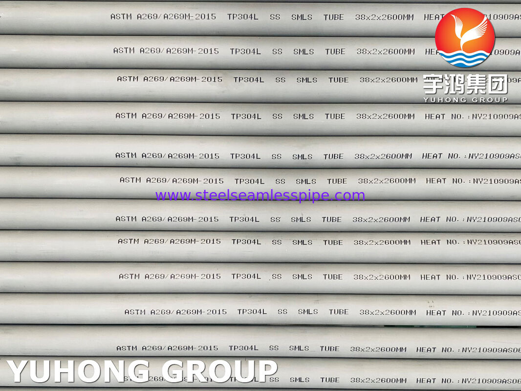 ASTM A269 TP304L / 03Χ18Ν11 Σωλήνας από ανοξείδωτο χάλυβα χωρίς ραφή για διαβρωτικές υπηρεσίες