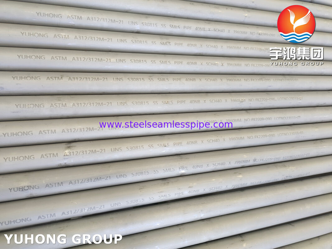 ASTM A312 S30815 / 253MA / EN 1.4835 Ανοξείδωτος Χάλυβας Σωλήνας Χωρίς Ραφή για Εφαρμογές Υψηλής Θερμοκρασίας