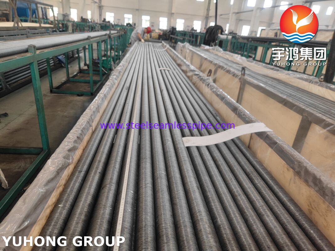 ASME SA209 Σωλήνας με ενσωματωμένα πτερύγια από ανθρακούχο χάλυβα με πτερύγια AL1060 για εναλλάκτες θερμότητας