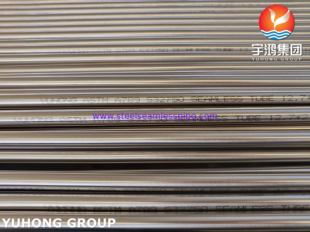 ASTM A789 S32750 Super Duplex Seamless Tube 2507 Duplex Steel Pipe για πετρέλαιο και φυσικό αέριο