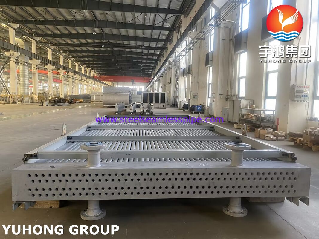 Δέσμη σωλήνων ψύκτη αέρα Monel 400 με εξωθημένα πτερύγια αλουμινίου και απρόσκοπτους σωλήνες ASME SB163