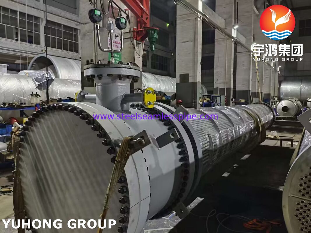 Ανταλλάκτης θερμότητας με πλωτή κεφαλή με σωλήνες 316L και διάτρητη πλάκα SA350 LF2/316L Clad για οικονομικά αποδοτική διαχείριση της διάβρωσης