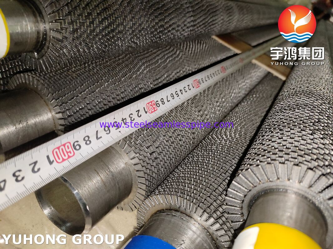 Σημιδωμένοι σωλήνες με πτερύγια. Υψηλής συχνότητας συγκολλημένοι. Τ-22 σωλήνας βάσης και πτερύγια CS για HRSG / λέβητα.