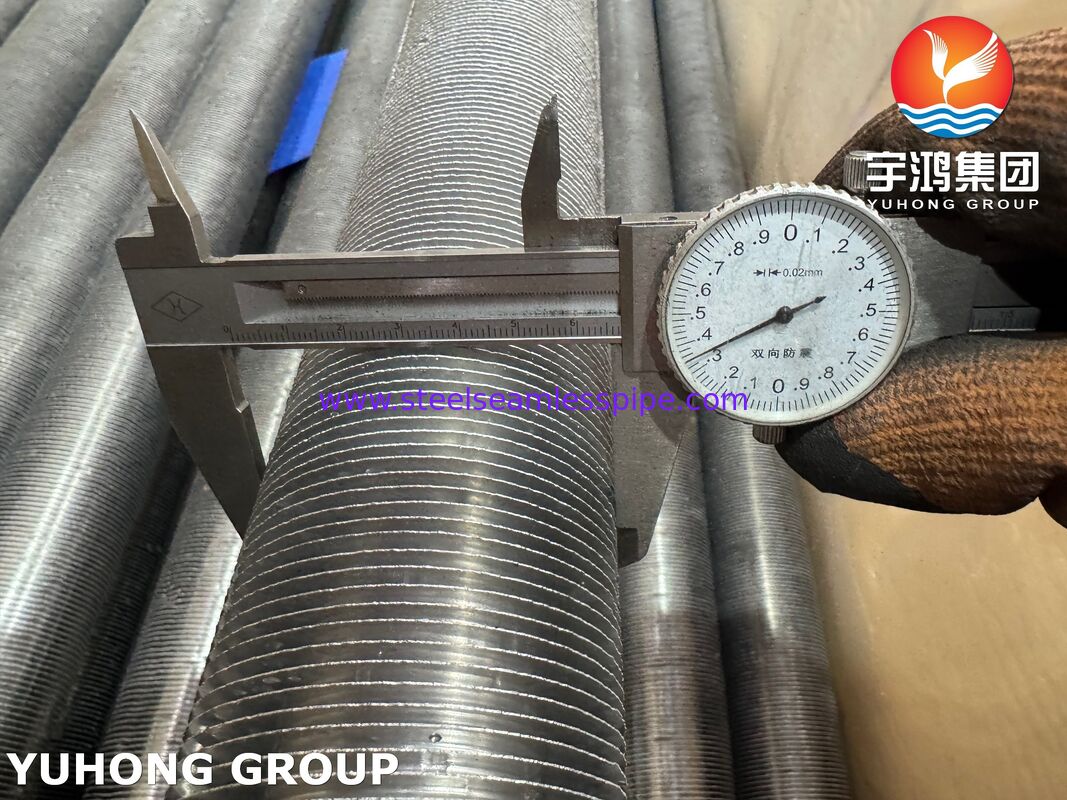 Εξωθημένος Σωλήνας με Πτερύγια - Βάση από Ανθρακούχο Χάλυβα ASTM A179 / Πτερύγια από Αλουμίνιο 1060 για Εναλλάκτες Θερμότητας