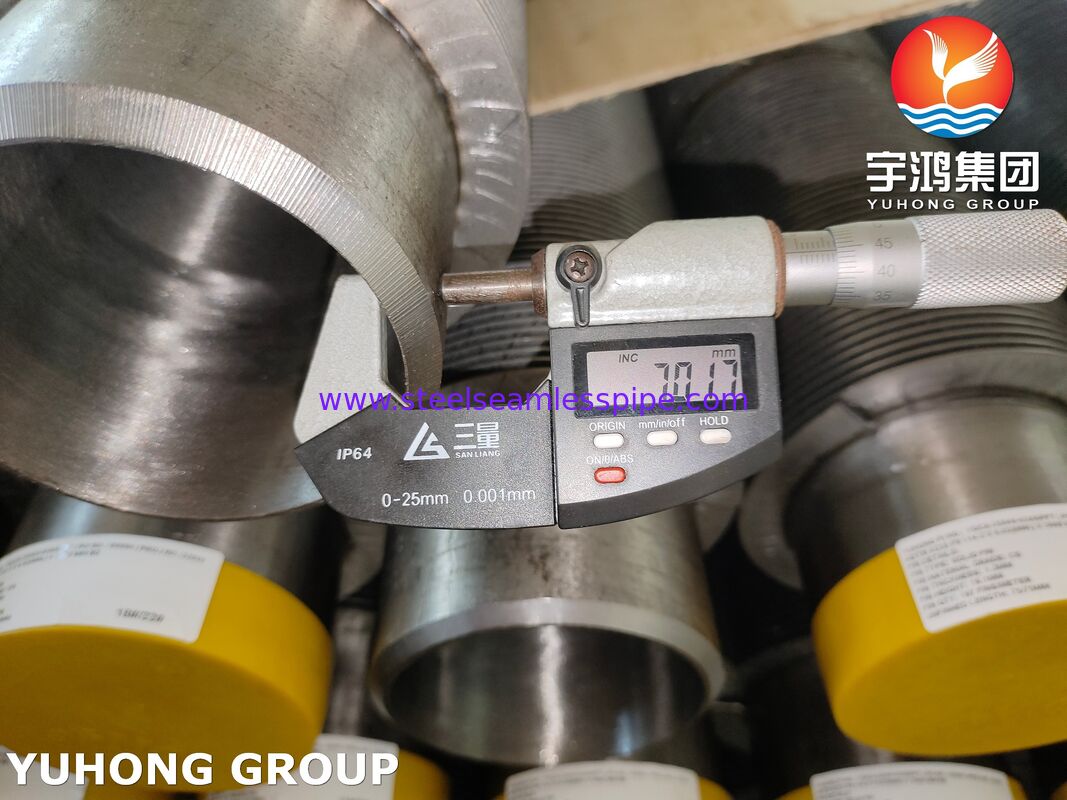 Α335 P9 HFW Φτερωτοί σωλήνες για ανταλλακτές θερμότητας υψηλής θερμοκρασίας Φτερά από ατσάλι άνθρακα