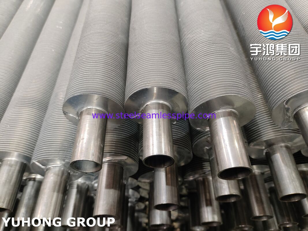 EN 10217-7 1.4301 Εκχυλισμένοι σωλήνες φιν για ψύκτες αέρα Ανάκτηση θερμότητας