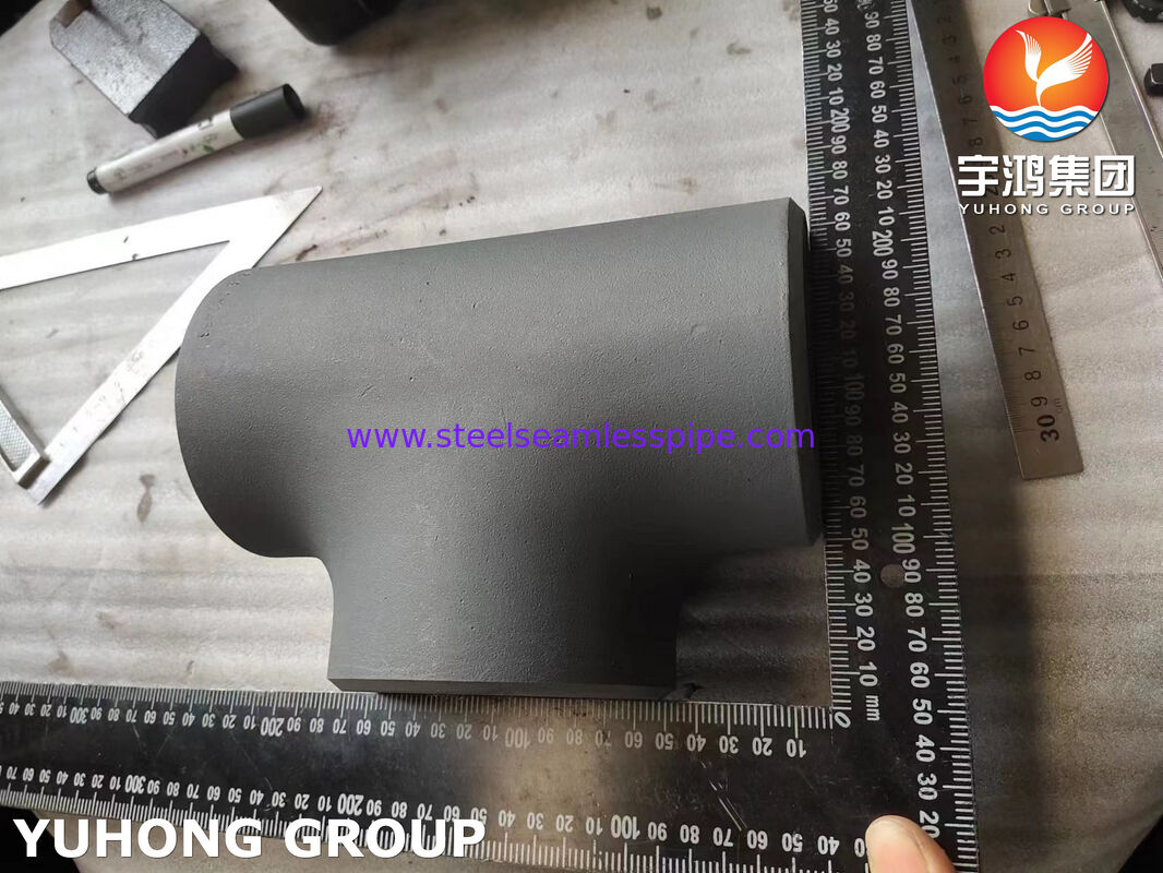 ASTM A234 WPB Tee, High Strength Carbon Steel Butt Weld Tee για συστήματα αγωγών πετρελαίου, φυσικού αερίου και νερού