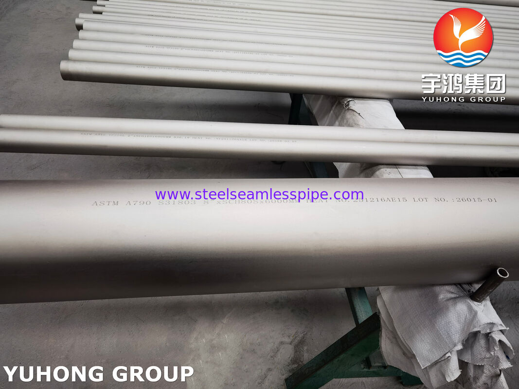 ASTM A790 UNS S31803 Αποφλοιωμένος Διπλός Ανοξείδωτος Σωλήνας Χωρίς Συγκόλληση για Επεξεργασία Νερού