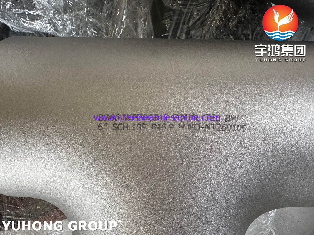 ASTM B366 N08810 Incoloy 800H Nickel Alloy Equal Tee για σωλήνες υψηλής θερμοκρασίας
