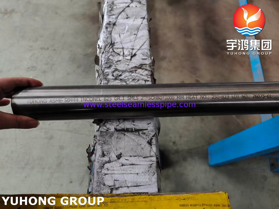 Σωλήνες από κράμα νικελίου ASME SB444 Inconel 625 GR.1 Seamless 2'*SCH80*1000MM Κεταλλέκτης και δοχείο πίεσης