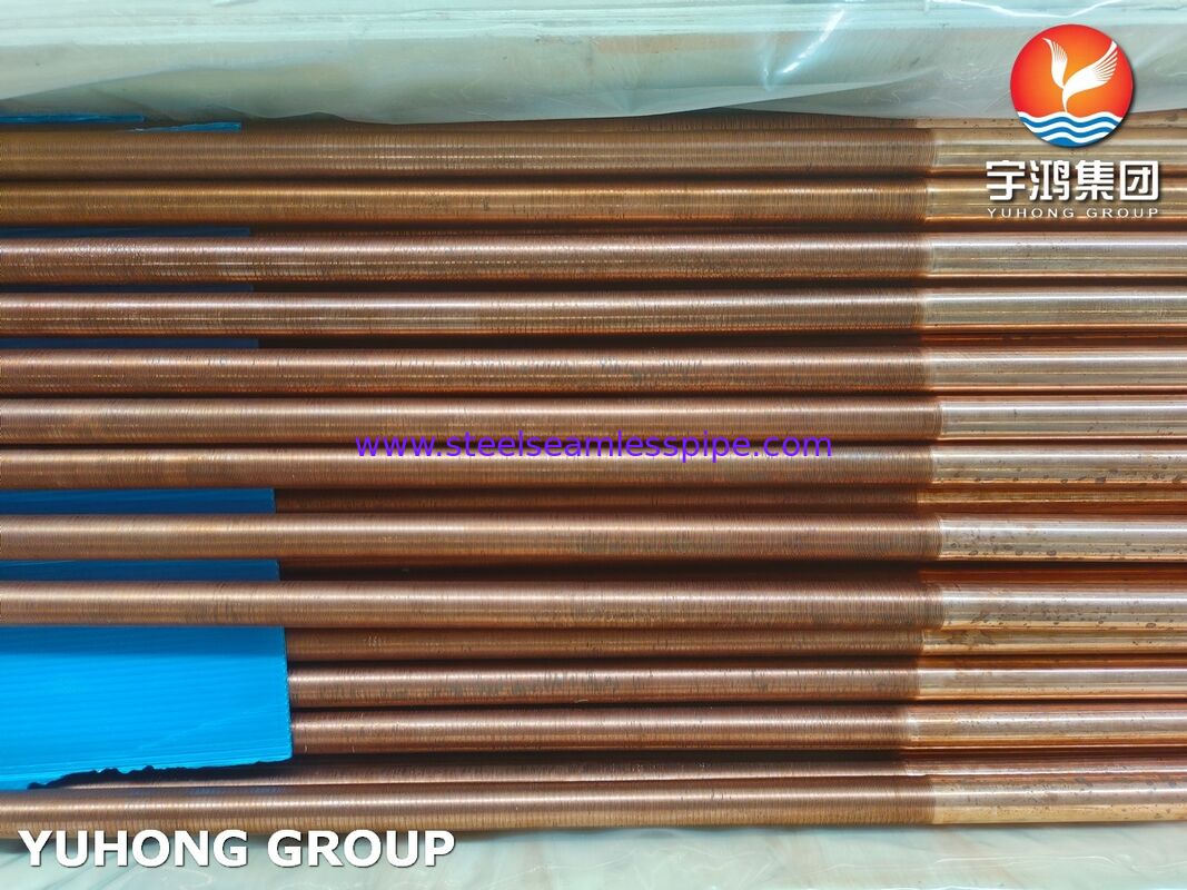 ASTM B111 C12200 Χωρίς συγκόλληση σωλήνας χαλκού Φώσφορος-αποξειδωμένος για κλιματιστή εναλλάκτη θερμότητας