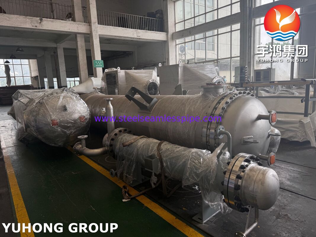 ASME SB516 Χάλυβα και σωλήνας ανταλλακτής θερμότητας Monel400 Clad Trim Condenser για ατμοσφαιρικό πύργο