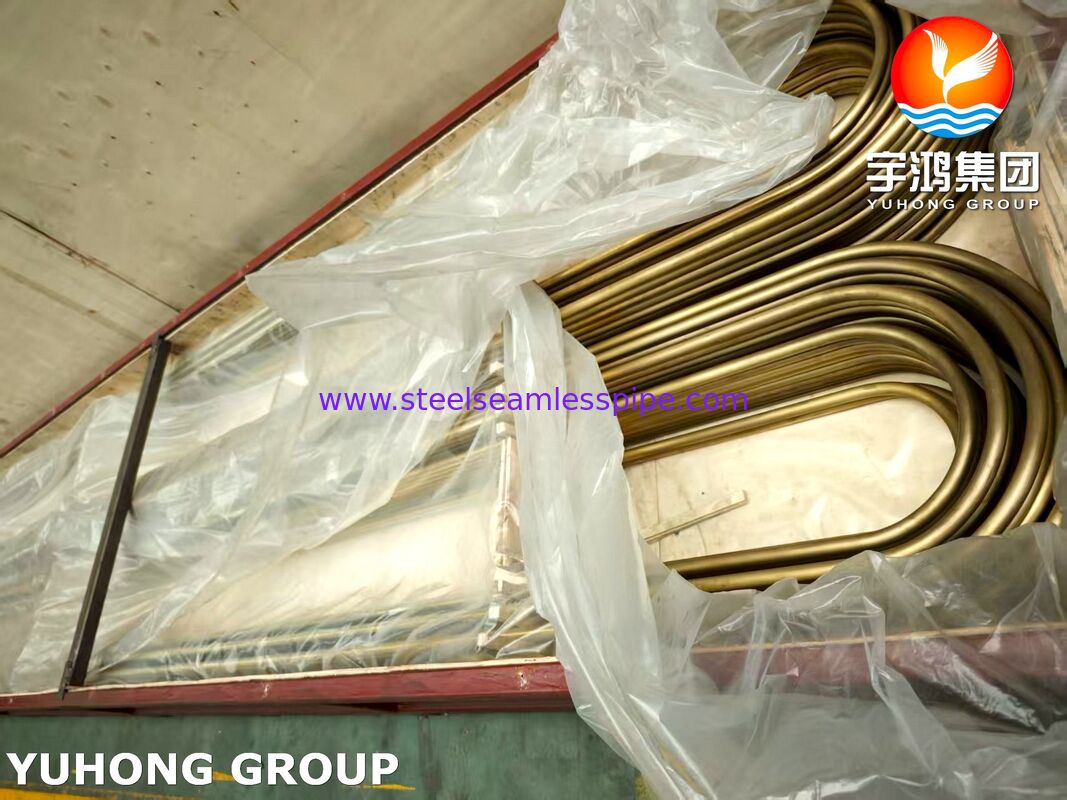 ASTM B111 C44300 Ορείχαλκος Admiralty Σωλήνας ακριβείας U για Συμπυκνωτές και Εναλλάκτες Θερμότητας