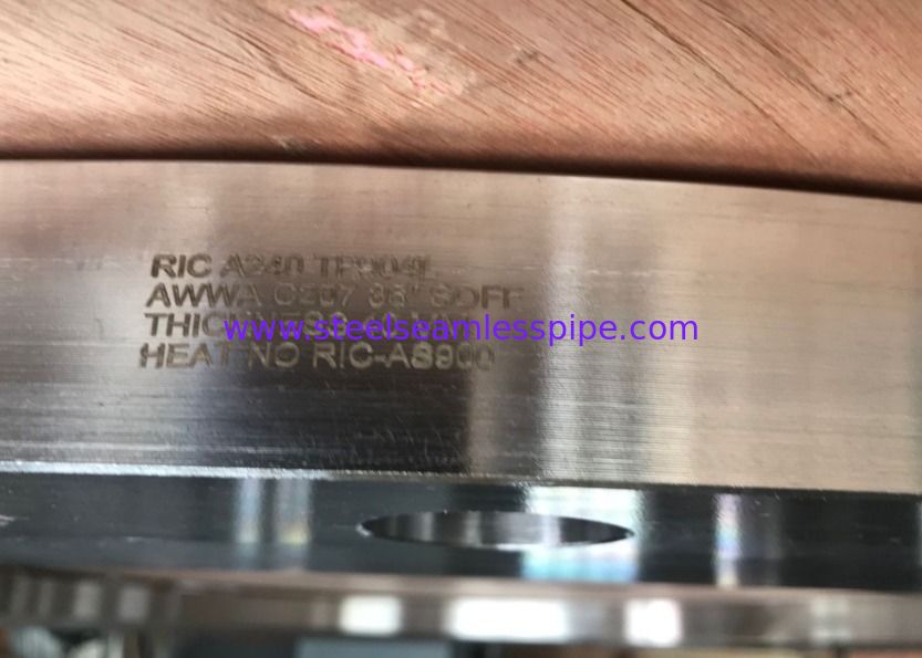 Ολίσθηση στη φλάντζα, τύπος ΓΦ, 36» 40mm παχύ A182 F904L, σφυρηλατημένη ανοξείδωτο φλάντζα