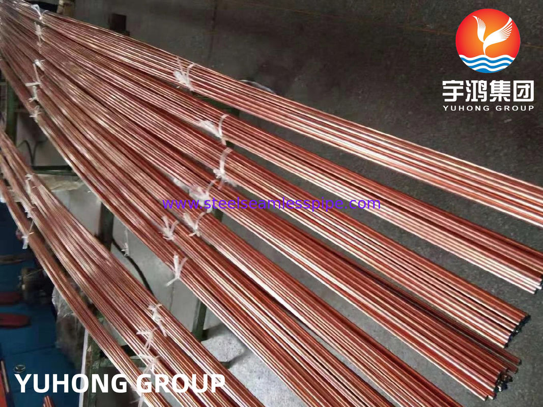 ASTM B111 / ASME SB111 TP2 UNS C12200 DHP Χαλκός σωλήνας