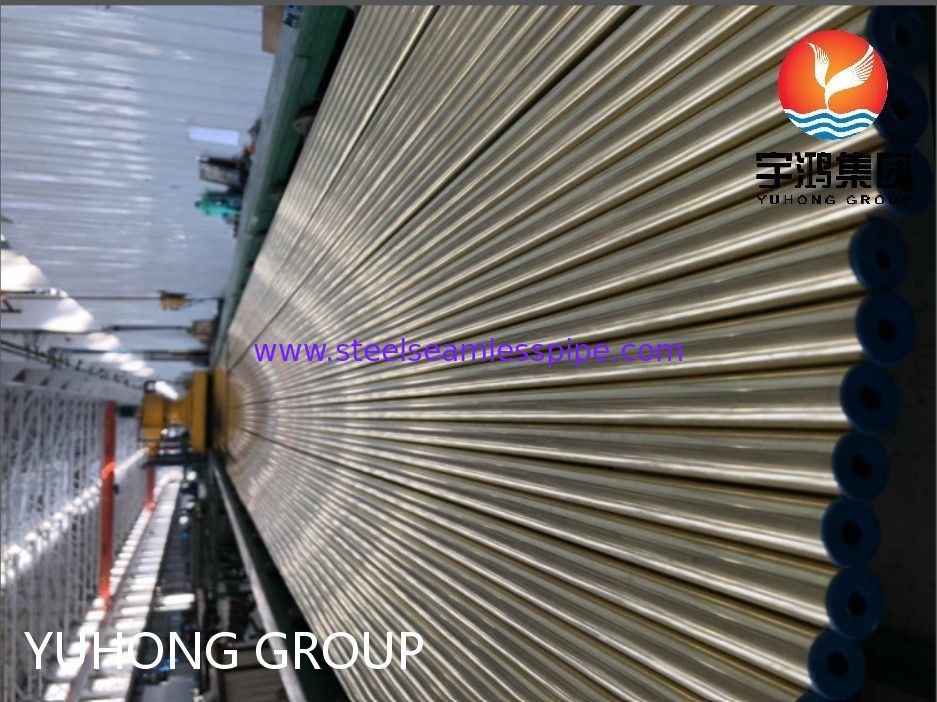 ASTM B111 C44300 O61 Χάλκινος Σωλήνας Χωρίς Ραφή Ορείχαλκου Στρογγυλός Σωλήνας Χαλκού για Εφαρμογές Εναλλάκτη Θερμότητας