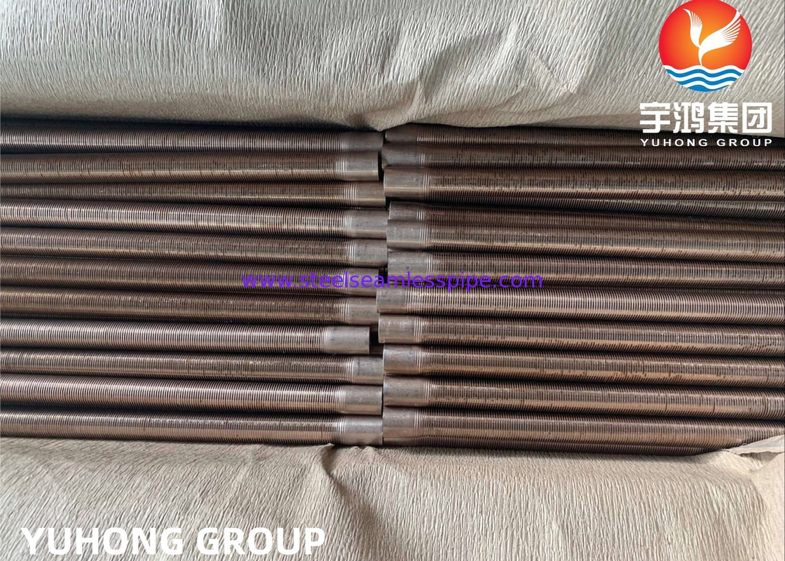 ASTM B111 CuNi 90/10 C70600 Τύπος θερμομεταλλευτής με χαμηλή φτερούγα για ψυγείο πετρελαίου
