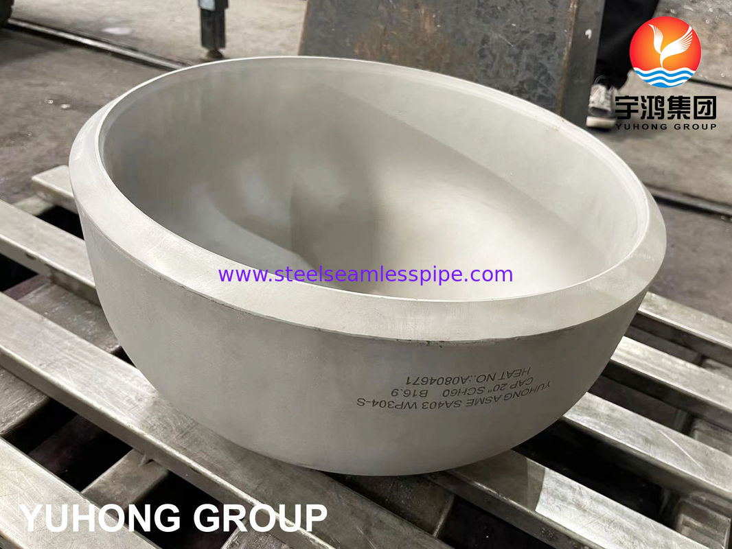 ASME SA403 WP304-S ΑΝΟΞΕΙΔΩΤΟ ΚΑΠΑΚΙ ΤΕΛΟΥΣ ΣΥΓΚΕΝΤΡΩΣΗΣ ΣΥΓΚΟΛΛΗΣΗΣ B16.9