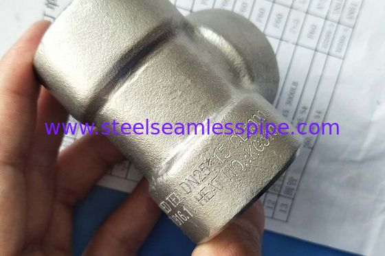 Ο διπλός χάλυβας σφυρηλάτησε το ομόκεντρο Swage 45°/ΓΡΆΜΜΑ Τ MSS SP-95 ASME B16.11 ΘΗΛΏΝ ΑΓΚΏΝΩΝ 90° συναρμολογήσεων ASTM A182 F60 S32205