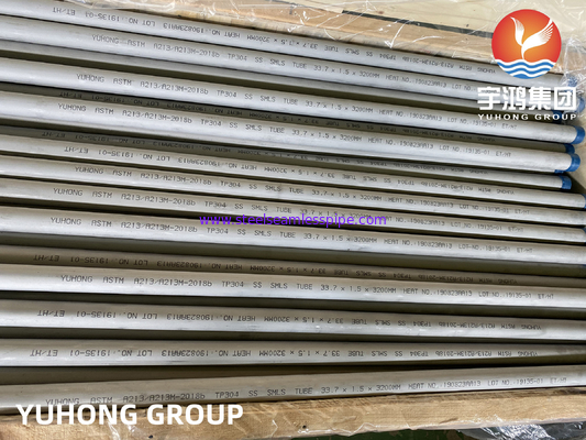 ASTM A213 TP304 Λέβητας χωρίς ραφή ωστενιτικού κράματος χάλυβα Υπερθερμαντήρας και σωλήνας εναλλάκτη θερμότητας