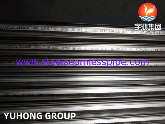 ASTM A270 TP304 Υγιεινός φωτεινός αναψυγμένος συγκολλημένος σωλήνας από ανοξείδωτο χάλυβα