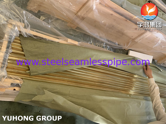 Σωλήνας TU B111 C44300 19.05MM*2.11MM*7315MM, O61, ανταλλάκτης κραμάτων χαλκού σωλήνων νερού χαλκού σωλήνων ορείχαλκου ναυαρχείου θερμότητας ET/HT