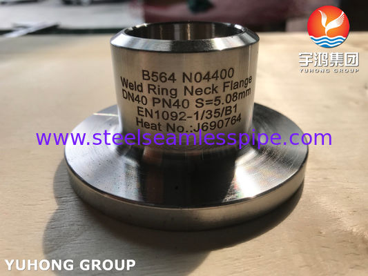 ASTM B564 UNS N04400 EN 1092-1 Τύπος νικελίου κράμα συγκόλληση δακτυλίδι λαιμό φλέγγι