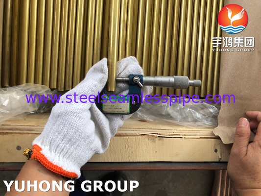 ASTM B111 UNS C68700 CuZn20Al2 Αλουμινένιο σωλήνα από χαλκό για τη βιομηχανία πετρελαίου και φυσικού αερίου