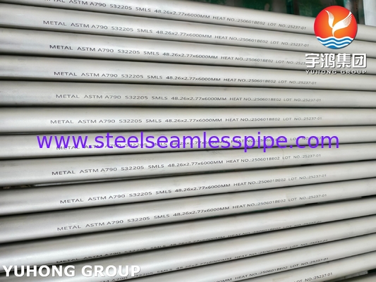 ASTM A790 UNS S32205 Χωρίς συγκόλληση και συγκολλημένη διπλή (ferritic/austenitic) σωλήνα από ανοξείδωτο χάλυβα