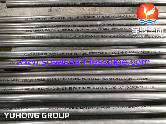 ASTM B163 Σωλήνας από κράμα νικελίου χωρίς συγκόλληση Monel 400 Εφαρμογή εναλλάκτη θερμότητας συμπυκνωτή
