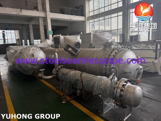 ASME SB516 Χάλυβα και σωλήνας ανταλλακτής θερμότητας Monel400 Clad Trim Condenser για ατμοσφαιρικό πύργο