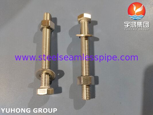 Υπερ-διπλής σύνδεση ISO4017 S32205 2205 διπλής χάλυβα Hex Bolt Nut Washer
