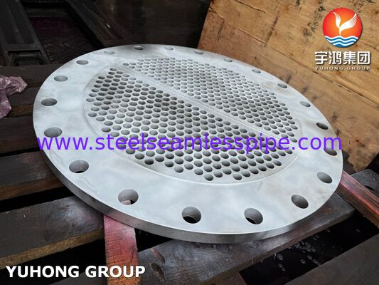 ASME SA240 SS304 Πλάκα Σωλήνα Εναλλάκτη Θερμότητας Ακριβείας CNC-Διατρημένη για Πετροχημική Υπηρεσία Ανθεκτική στη Διάβρωση