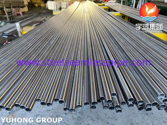 Σωλήνας χωρίς συγκόλληση ASTM A213 TP321H για μεταφορά θερμότητας σε υψηλές θερμοκρασίες σε εναλλάκτες θερμότητας κελύφους και σωλήνων