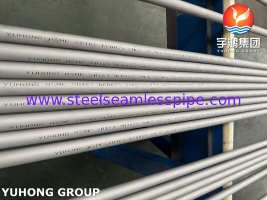 ASME SB163 UNS N08825 Μη συγκολλημένοι σωλήνες από κράμα νικελίου 825 για τη χημική βιομηχανία