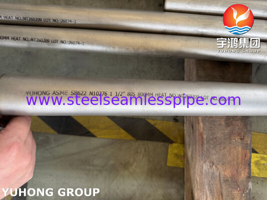ASME SB622 UNS N10276 Χωρίς ραφές σωλήνας από κράμα νικελίου Hastelloy C276 σωλήνας διαλύτης θερμότητας