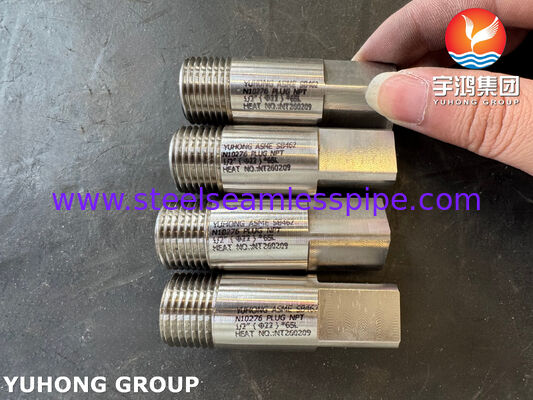ASME SB462 UNS N10276 Σφραγίδα από κράμα νικελίου NPT ASME B16.11 Hastelloy C276 Σφυρηλατημένα εξαρτήματα