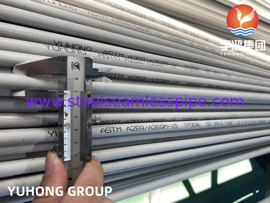 Ανοξείδωτος σωλήνας χωρίς ραφή ASTM A269 TP304L για χημική επεξεργασία