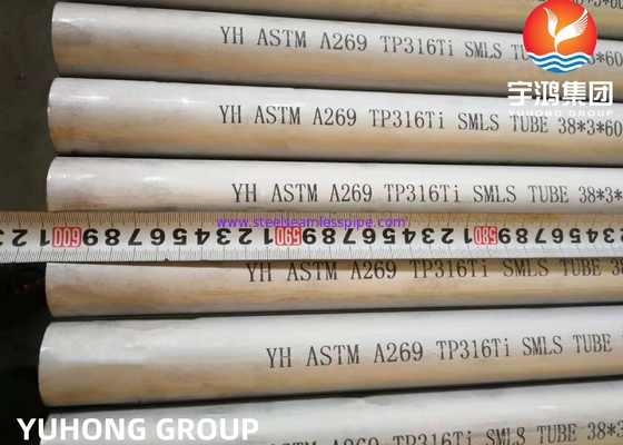 Χωρίς συγκόλληση σωλήνας TP316L TP316Ti TP316H ανοξείδωτου ASTM A269 που ανοπτείται και που παστώνεται