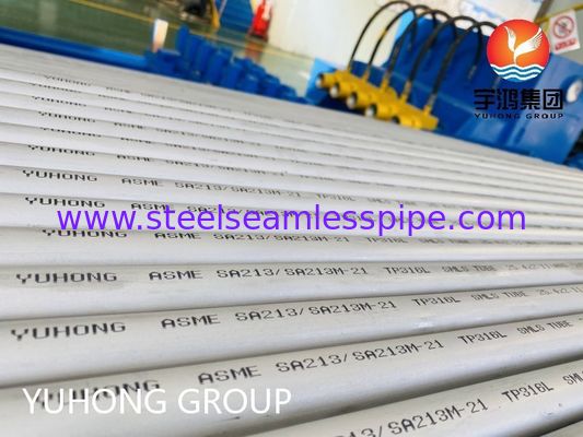 ASME SA213 TP316L Σωλήνας από ανοξείδωτο χάλυβα ανθεκτικός στη διάβρωση, χωρίς ραφή, για λέβητες και εναλλάκτες θερμότητας με προσαρμοσμένο μέγεθος