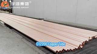 Χάλκινος σωλήνας ASTM B111 UNS C12200 DHP για HVAC και εναλλάκτη θερμότητας